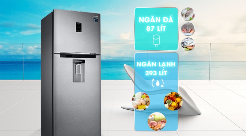 Dung tích lên đến 380 lít - Tủ lạnh Samsung Inverter 380 lít RT38K5982SL/SV