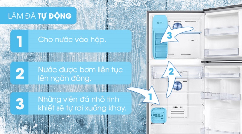 Khả năng tự động làm đá - Tủ lạnh Samsung Inverter 380 lít RT38K5982SL/SV