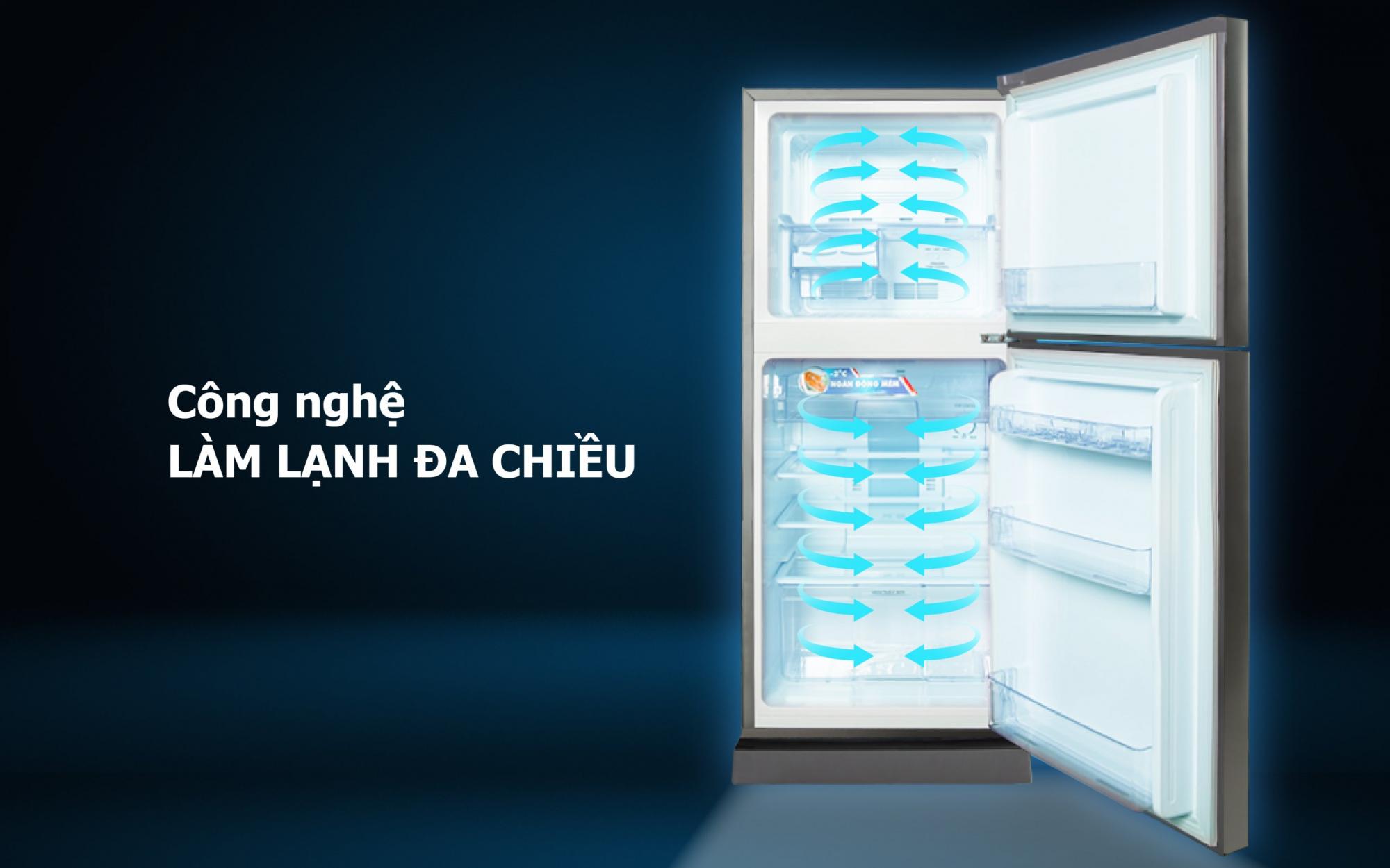Tủ lạnh Sanaky VH-199KG Hệ thống làm mát hiện đại, tối ưu
