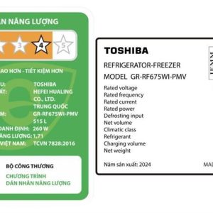 Tủ lạnh Toshiba Inverter 515 lít Multi Door GR-RF675WI-PMV(06)-MG 6