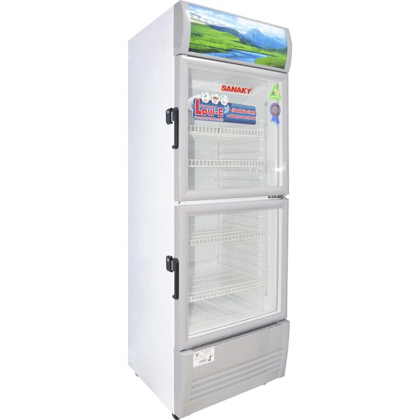 TỦ MÁT 2 CỬA SANAKY 340 LÍT VH-408WL NHÔM (LOW-E) 2