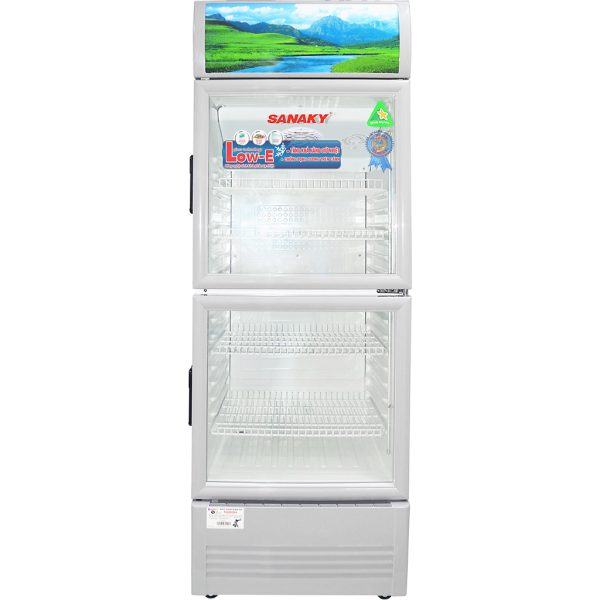 TỦ MÁT 2 CỬA SANAKY 340 LÍT VH-408WL NHÔM (LOW-E) 1