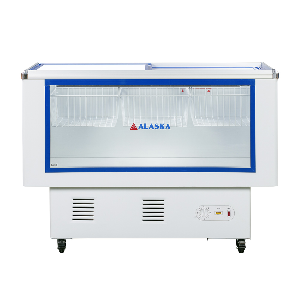 Tủ Mát- đông mềm cửa kính lùa ALASKA 270 LÍT LC-450B / LC-270N NHÔM (R600A) 0