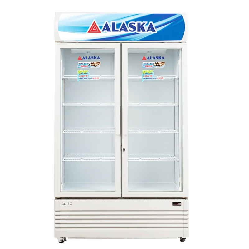 TỦ MÁT 2 CÁNH ALASKA 800/730 LÍT SL-8C / LC-800C ĐỒNG (R134A) 0