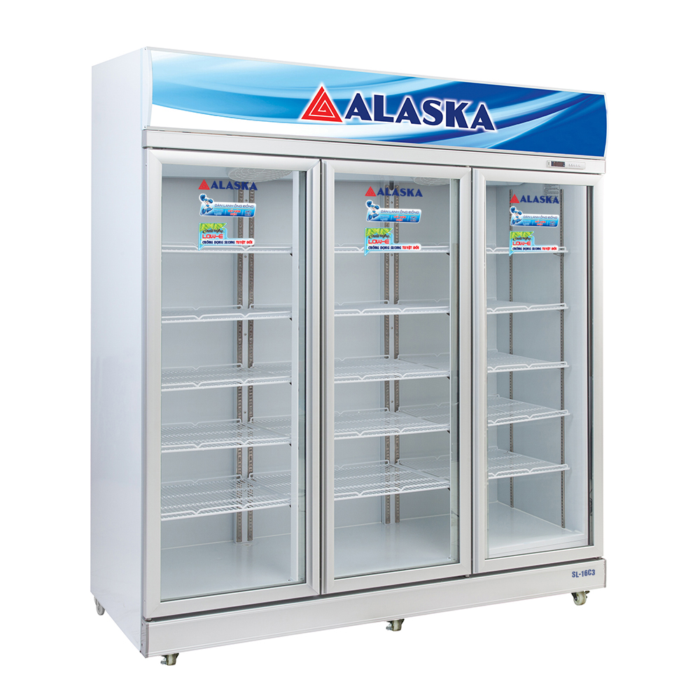 Tủ mát 3 CÁNH ALASKA 1600/1500 LÍT SL-16C3/LC-1500C3 ĐỒNG (R134A) 0