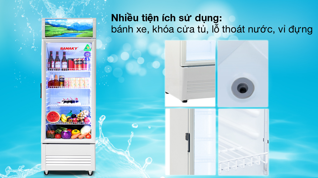 Tiện ích - Tủ Mát Sanaky 400 lít VH-4089K