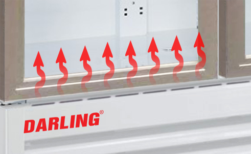 tủ mát 2 cửa đèn led