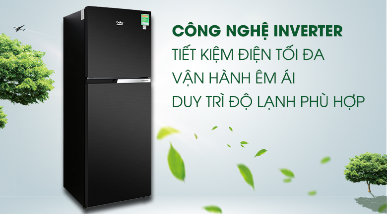 Công nghệ Inverter - Tủ lạnh Beko Inverter 230 lít RDNT251I50VWB