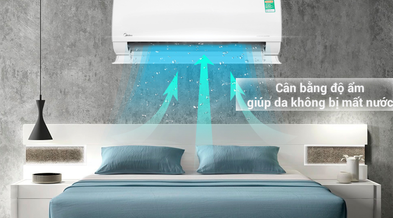 Cân bằng độ ẩm - Máy lạnh 2 chiều Midea Inverter Wifi 1 HP MSMT-10HRFN8