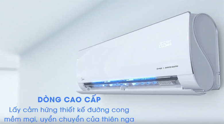 Kiểu dáng - Máy lạnh 2 chiều Midea Inverter 1.5 HP MSMT-13HRFN8