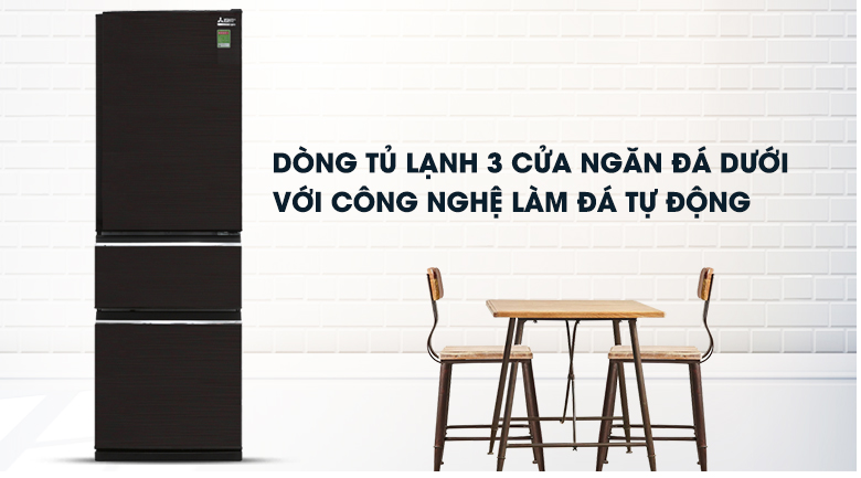 Tủ lạnh Mitsubishi Electric Inverter 358 lít MR-CX46EJ-BRW-V