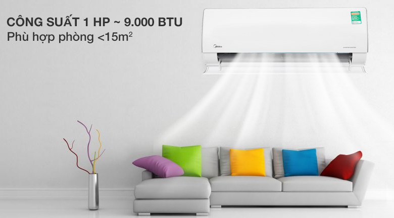 Máy lạnh 2 chiều Midea Inverter Wifi 1 HP MSMT-10HRFN8