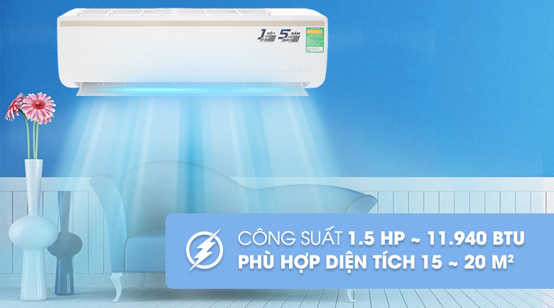 Máy lạnh TCL Inverter 1.5 HP TAC-13CSI/KE88N
