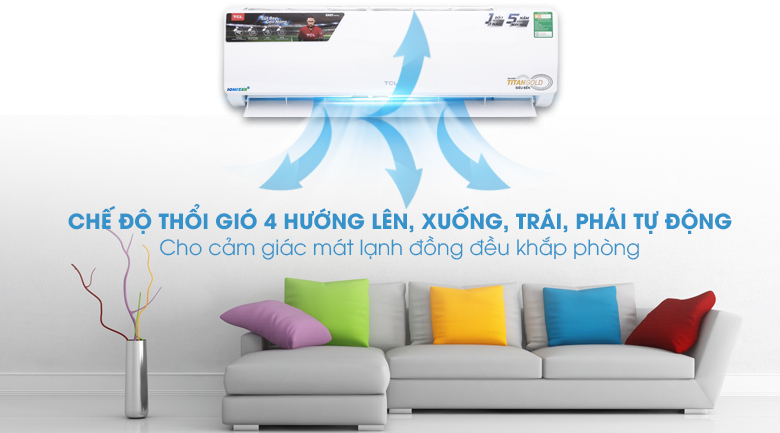 Công nghệ đảo gió 3D - Máy lạnh TCL 2 HP TAC-N18CS/XA21