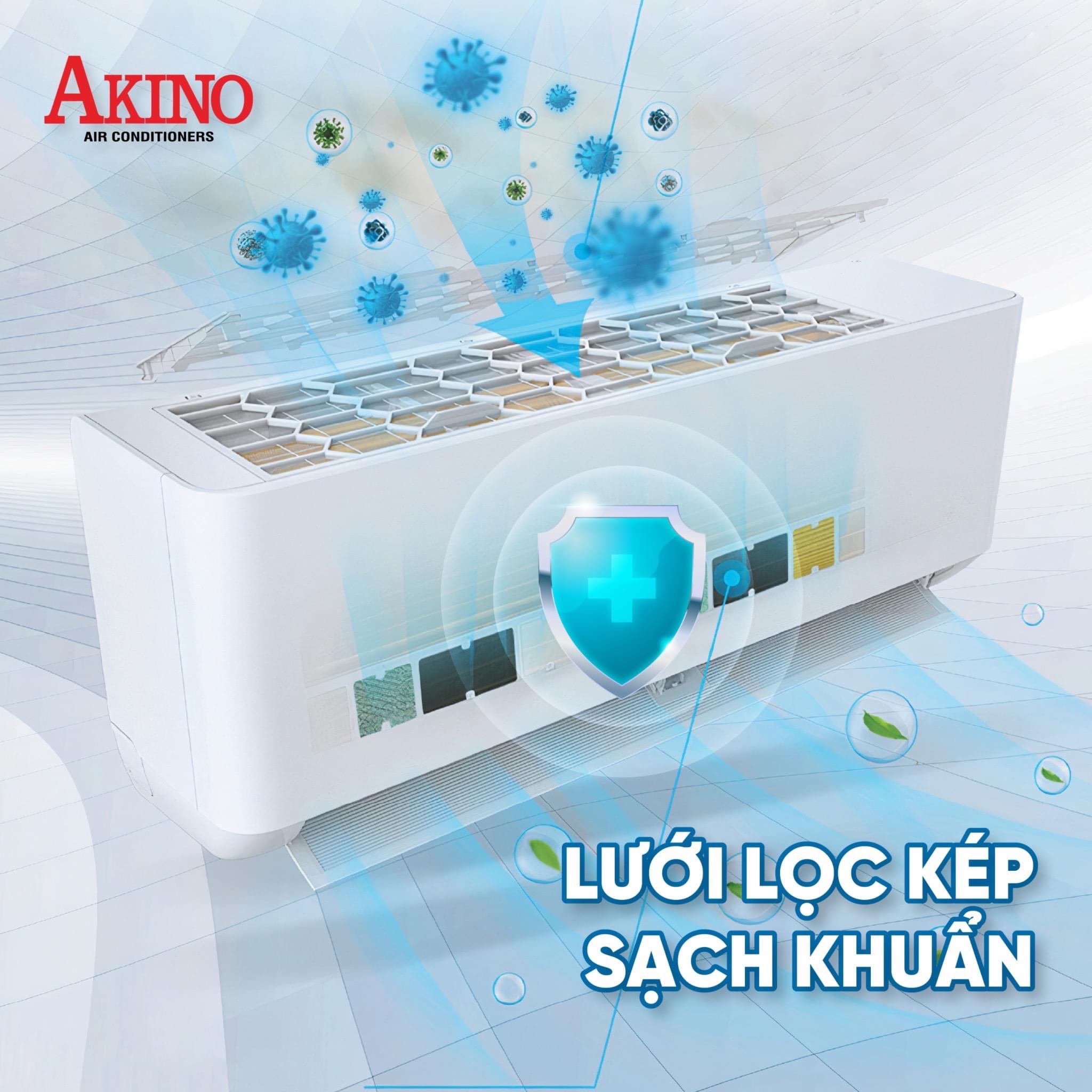 Điều hoà không khí Akino 1.5HP AKN-12CINV2FA/AKN-12HINV2FA